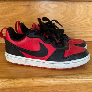Nike Kids Black and Red Sneakers